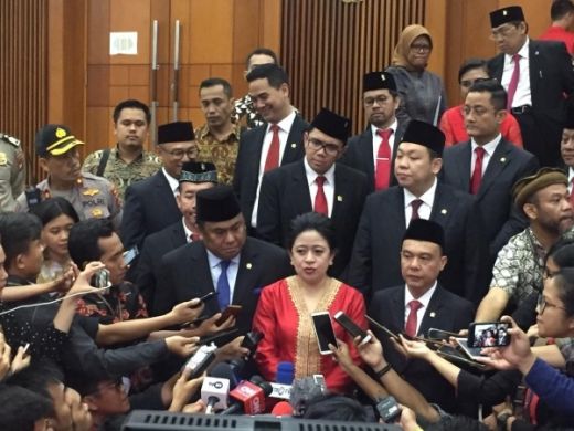 Ketua DPR RI berikan keteranan atas haail rapat penyusunan Alat Pelengkapan Dewan di Gedung DPR Senayan Jakarta. Ist