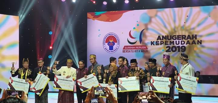 Menpora Zainuddin Amali di Malam Anugerah Pemuda 2019. Ist. Kemenkominfo