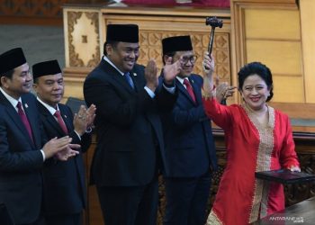 Puan Maharani Ketua DPR-RI Periode 2019-2024 dan Wakil-wakilnya.Foto Antaranews