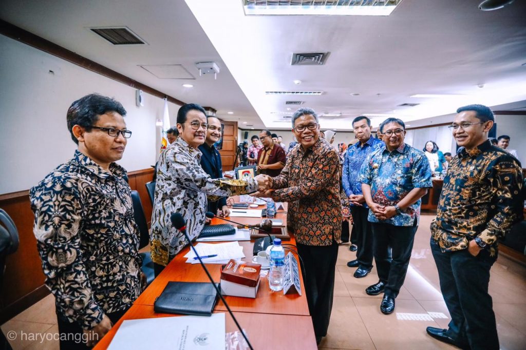 Rapat Dengar Pendapat (RDP) Komite I DPD RI bersama Pemda, Apkasi dan Apeksi. Ist DPD RI