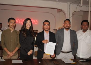 Tim Kuasa Hukum Yayasan MGI, Putra Tegar Sianipar dan kawan-kawan.