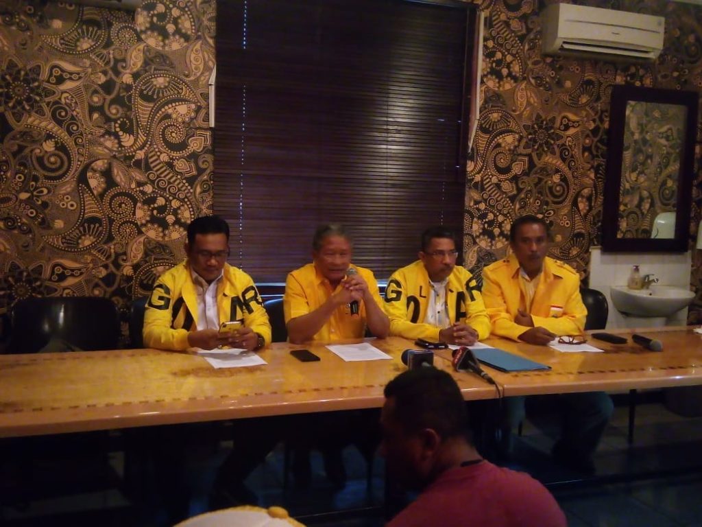 Konprensi-pers-Tim-9-Partai-Golkar-tentang-kepengurusan-DPP-Partai-Golkar-2019-2024.-Ist.