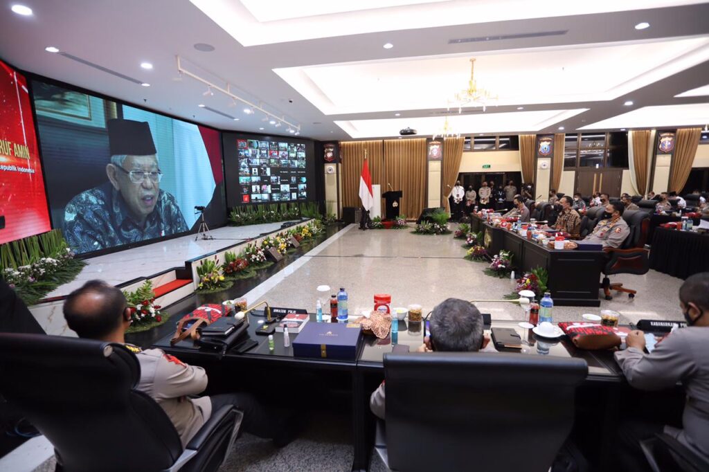 Wakil-Presiden-RI-K.H-Ma’ruf-Amin-optimis-bahwa-Kepolisian-bisa-mencapai-Polri-yang-Presisi.-foto-humas-PANRB
