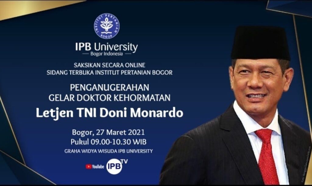 Letjen-Doni-Monardo-terima-gelar-kehormatan-dari-Universitas-Pertanian-Bogor-foto-Ist.