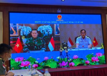 Laksamana-TNI-Yudo-Margono-S.E.-M.M.-di-Mabesal-Cilangkap-Video-Tele-Conference-dengan-Commander-in-Chief-Vietnam-Peoples-Navy-Rear-Admiral-Trần-Thanh-Nghiêm-foto-humas