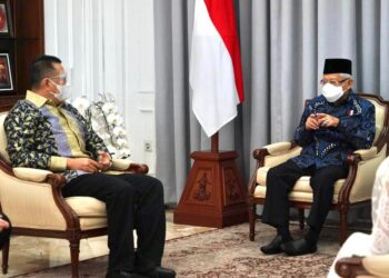 Wapres-Ma’ruf-Amin-menerima-kunjungan-Ketua-MPR-Bambang-Soesatyo-di-kediaman-resmi-Wapress-Jakarta-Selasa-3-8-20210