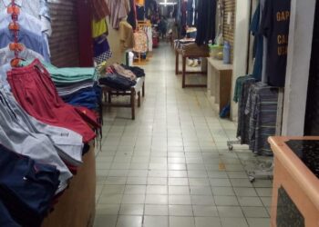 Sepi.-Suasana-PD-Pasar-Jaya-Blok-E-Ex-Auri-Tanah-Abang-Bukit-Tanah-Abang-sepi-pembeli-pedagang-memilih-tutup-toko.-Foto-Ist.