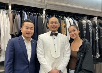 Stephen-Wongso-Tiko-dan-Bunga-Citra-Lestari-saat-fitting-terakhir-di-Wong-Hang-Tailor-Pondok-Indah