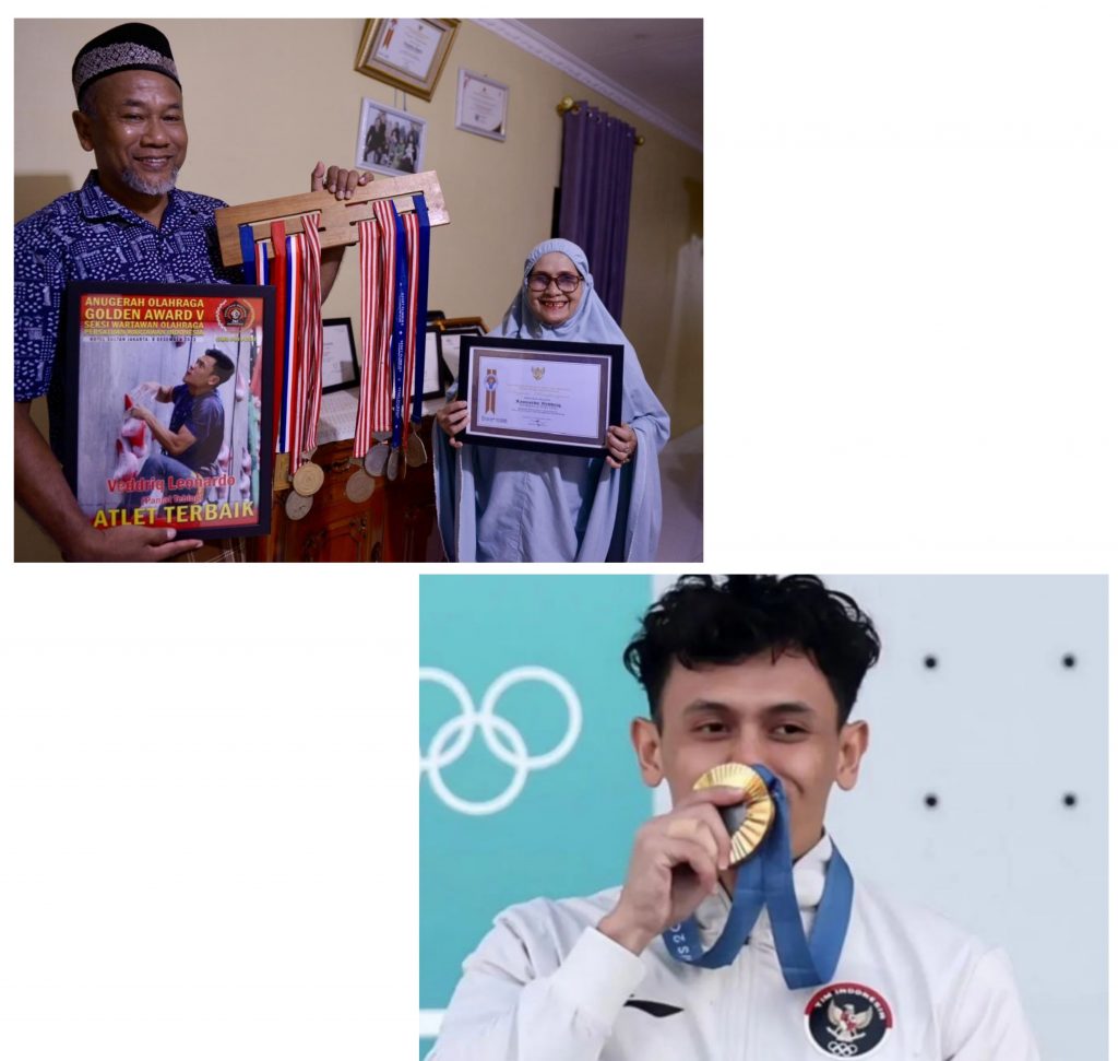 kebanggaan-keluarga-Veddrig-Leonardo-raih-emas-Olimpiade-Paris-2024