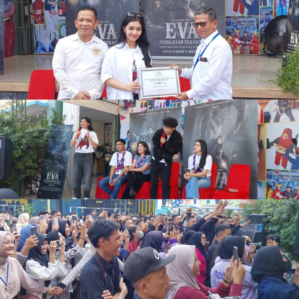 Dialog-seru-pemain-Eva-Pendaki-Terakhir-dalam-goes-to-school-di-Bekasi-Cikarang-dan-Karawang