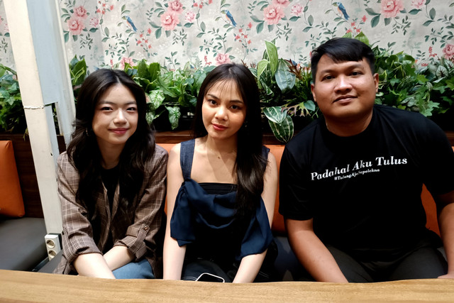 Faith-Christabelle-Novia-Sihombing-dan-Joko-Sinyo-saat-Media-Gathering-Star-Media-Nusantara-di-Kemang-Jakarta-Selatan