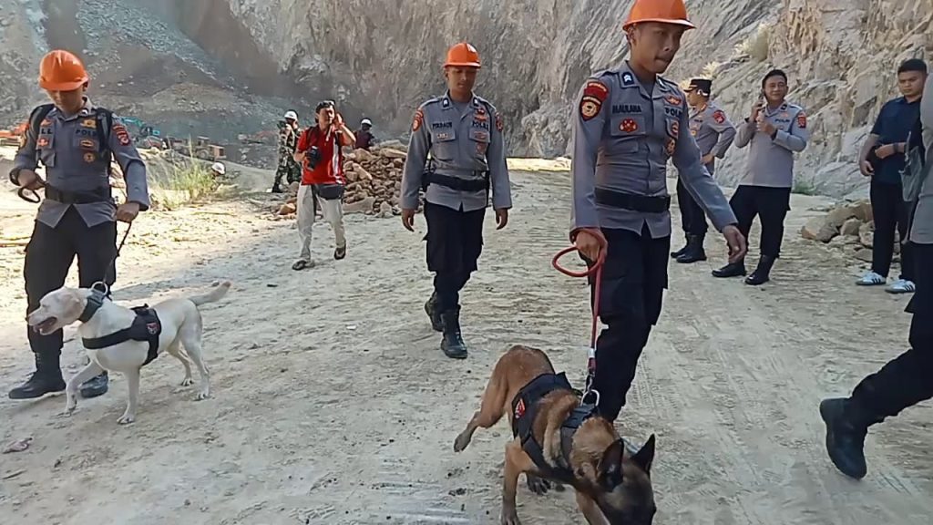 Libatkan-anjing-pelacak-pencarian-korban-longsor-Gunung-Kuda-Cirebon-ft-radar-bago
