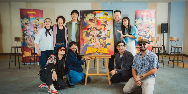 Dion-Wiyoko-bersama-pemain-Jump-Scare-ft-Ist